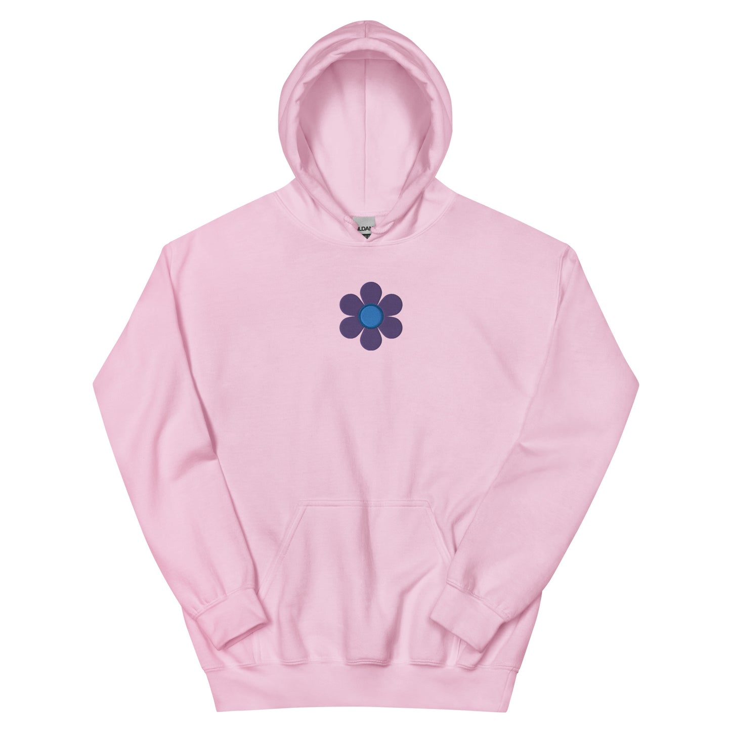 Embroidered Purple "No Water Flower" Hoodie