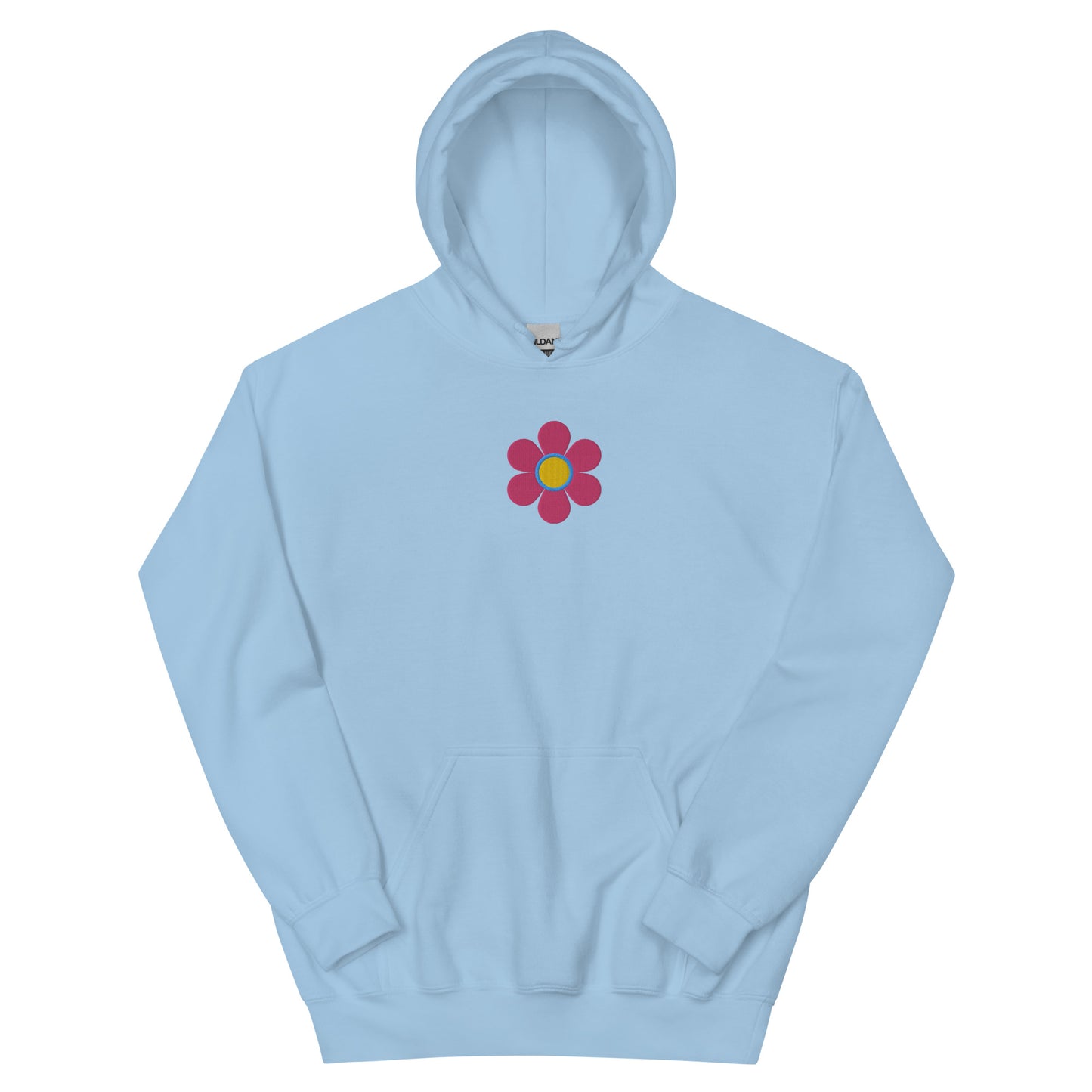 Embroidered Pink "No Water Flower" Hoodie