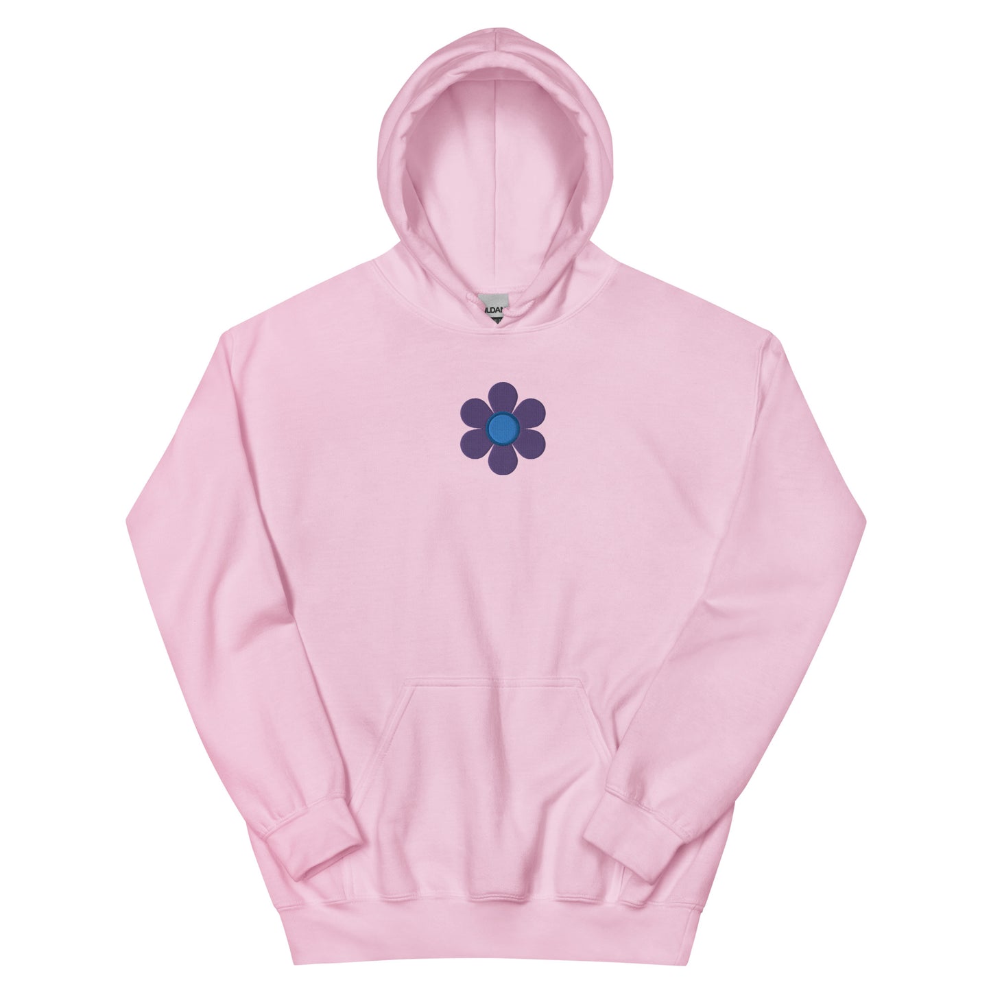 Embroidered Purple "No Water Flower" Hoodie