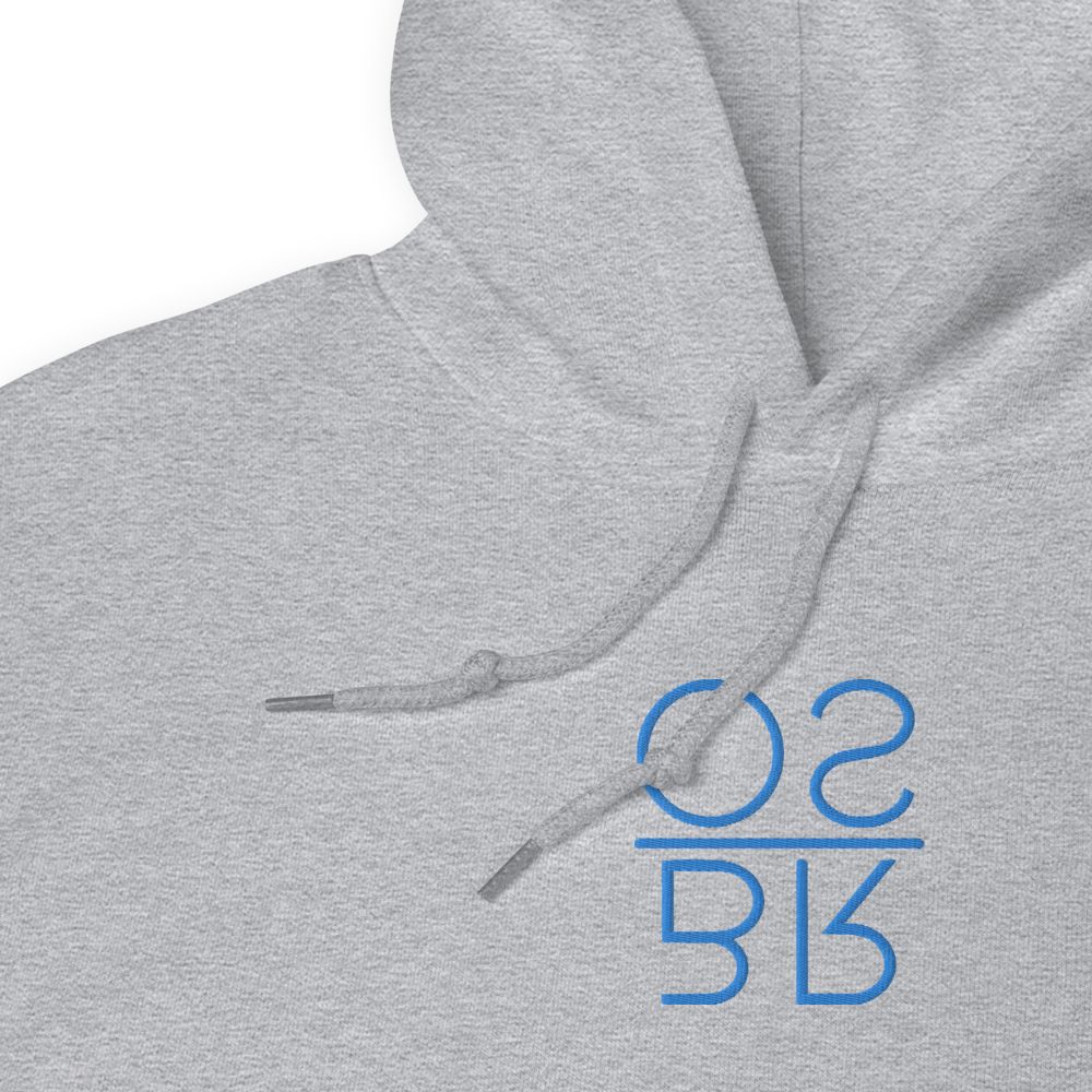 Embroidered Square Logo Hoodie