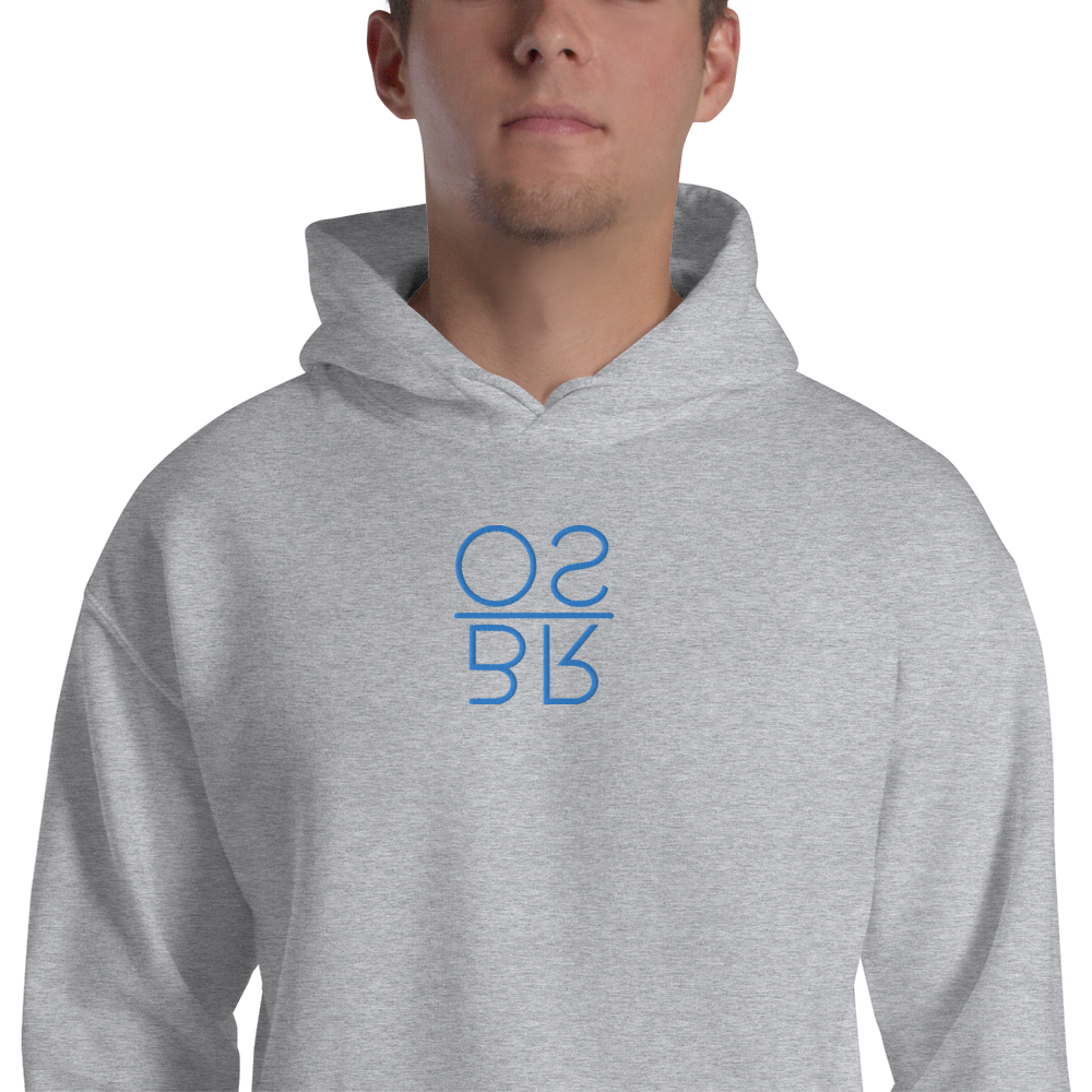 Embroidered Square Logo Hoodie